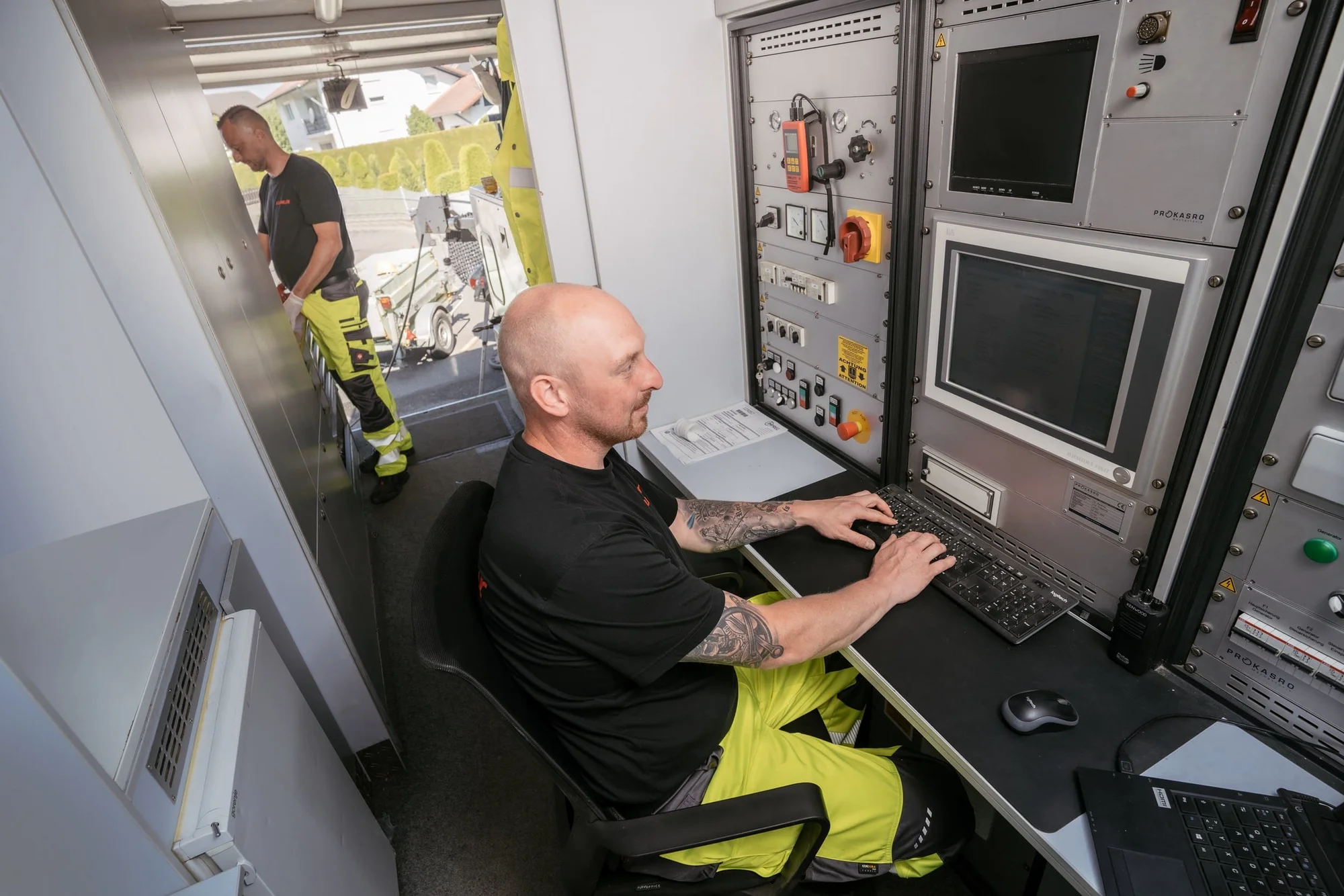 Ablauf einer Kanalreinigung in Otzing